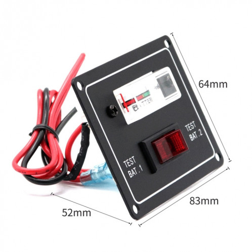 Voltmètre de pointeur de testeur de batterie double marine AOS3044 SH62221095-06
