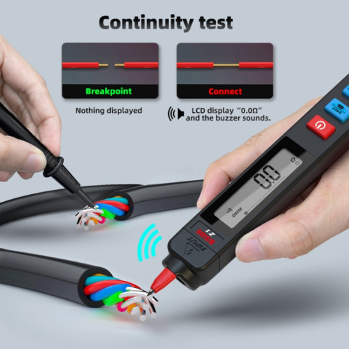 BSIDE Z1 Smart Pen Multimètre Détecteur de tension de stylo électrique sans batterie (noir) SB501A1345-06