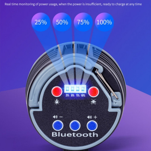 Piège à moustiques d'éclairage de charge USB audio Bluetooth (W881 marron) SN101C197-06