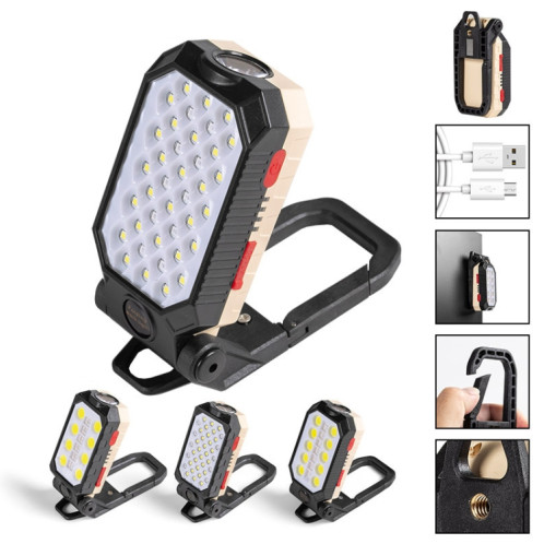 E-SMARTER COB Lampe de travail USB Lampe de poche d'urgence Lampe de maintenance Style : W599A 10 trous SE9003295-06
