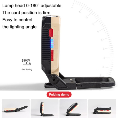 E-SMARTER COB Lampe de travail USB Lampe de poche d'urgence Lampe de maintenance, Style : W599B Large SE90041491-06