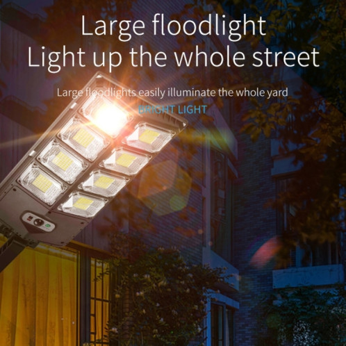 E-SMARTER Lampe solaire à capteur de jardin à double rangée de LED, style : W789B-6 SE20021105-08