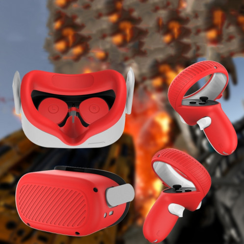 Étui de protection pour poignée de coque de lunettes VR pour Oculus Quest 2 (rouge) SH001B870-07