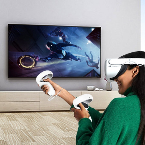 Étui de protection pour poignée de coque de lunettes VR pour Oculus Quest 2 (rouge) SH001B870-07