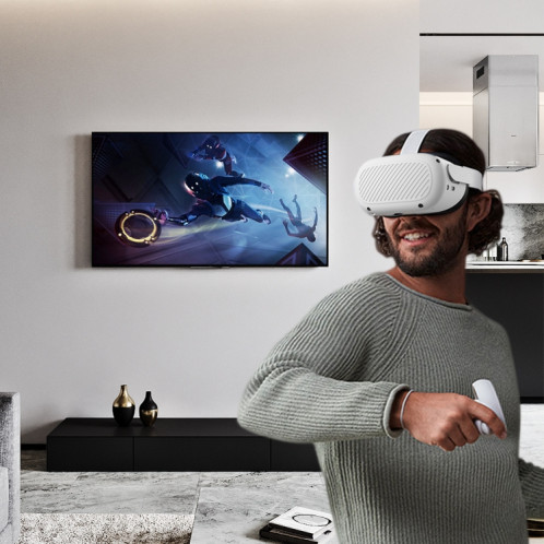 Étui de protection pour poignée de coque de lunettes VR pour Oculus Quest 2 (rouge) SH001B870-07