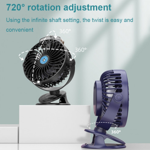 Ventilateur de refroidissement de style clip de bureau de chargement USB, spécification : spray (rose) SH59031839-07