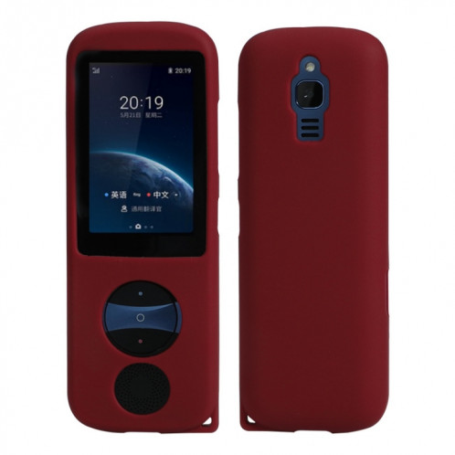 Étui de rangement en silicone pour iFLYTEK Translator 3.0 (vin rouge) SH201G1478-06