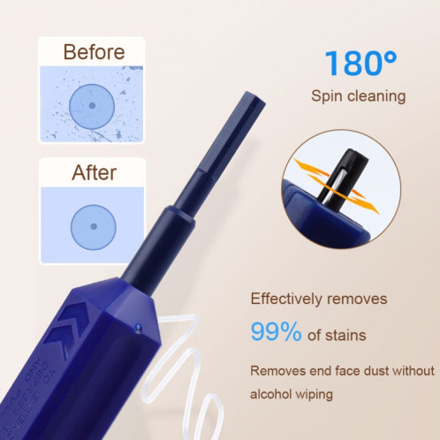 Outil de nettoyage de fibre de stylo de nettoyage de visage d'extrémité de fibre de type presse SH68681692-05