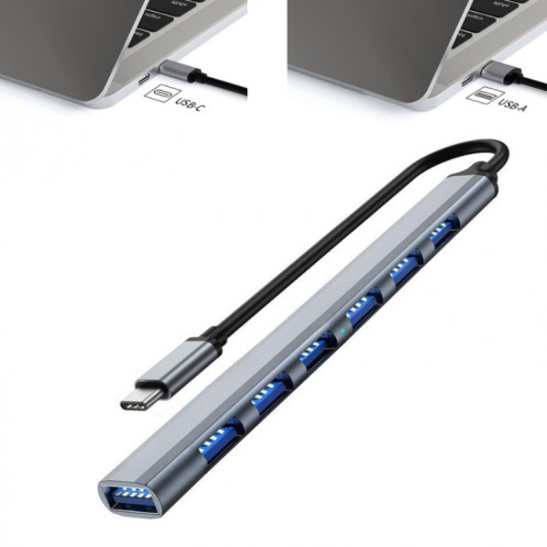 Station d'accueil 7 en 1 USB3.0 HUB multifonctionnel pour ordinateur portable (interface USB) SH601A1240-06