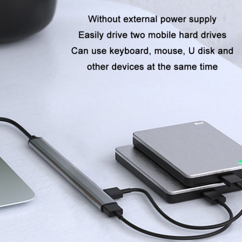 Station d'accueil 7 en 1 USB3.0 HUB multifonctionnel pour ordinateur portable (interface USB) SH601A1240-06