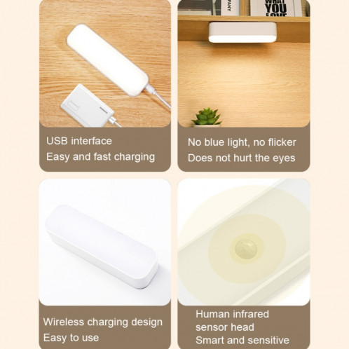 Capteur d'armoire sans fil D6 Smart Charging Home, capacité de la batterie : 2500 mAh (lumière blanche) SH101A1794-06