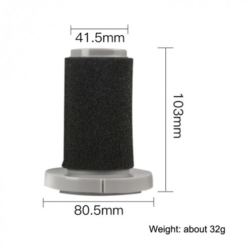 2 ensembles d'accessoires de filtre éponge pour aspirateurs Delmar DX700 SH7238386-06