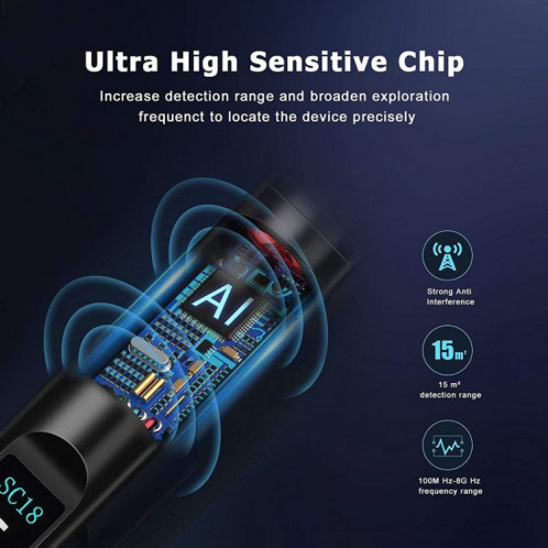 Détecteur de signal SC18 Hotel Anti-Sneak Camera Detector GPS Find Scanner SH7359195-06