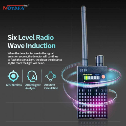 Détecteur de signal de prise de vue anti-écoute et anti-candide G318 localisateur GPS SH7453629-06