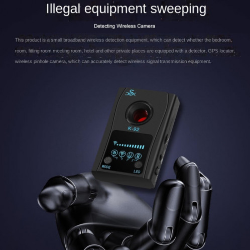 K92 Hotel Anti-candid Shooting Infrared Scanning Camera GPS Anti-location Detector SH75091007-05