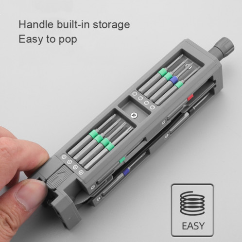 GREENER Screw Knife Set Disassembling Maintenance Tool, Series: 30 In 1 Aluminum Barrel SH23021288-06