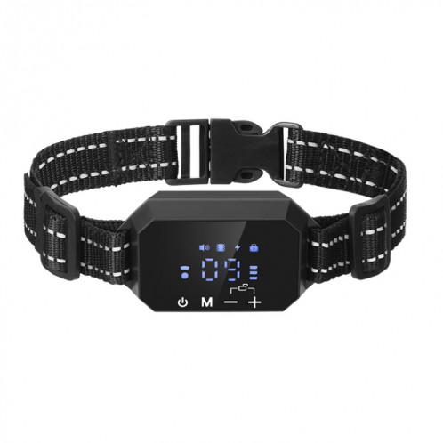 Dog Trainer Clôture électronique Smart GPS Arrêt d'aboiement sans fil (Noir) SH901B89-06