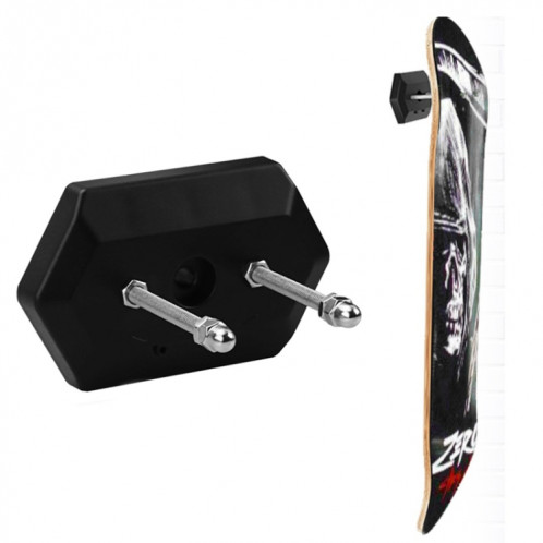 Support de planche à roulettes mural 2PCS pour l'affichage et le stockage de la planche à roulettes (noir) SH701A383-06