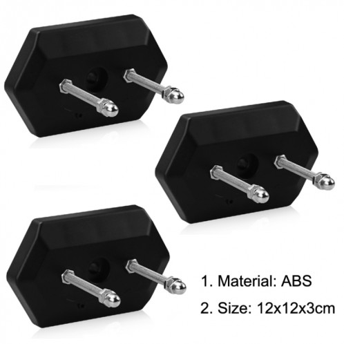 Support de planche à roulettes mural 2PCS pour l'affichage et le stockage de la planche à roulettes (noir) SH701A383-06