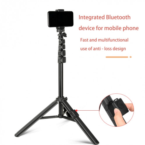 QingZhuangShiDai ZP100B support de téléphone au sol en alliage d'aluminium en direct Bluetooth téléphone Selfie Stick SQ20021126-06