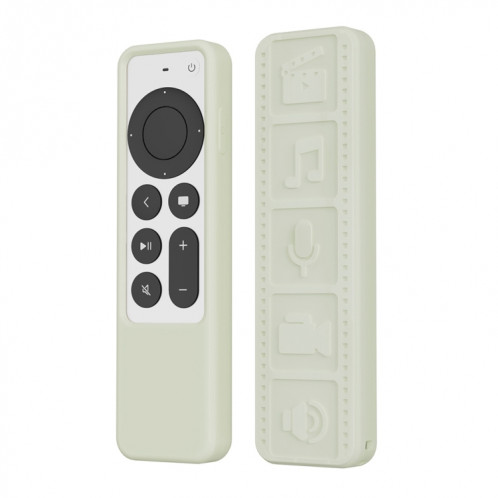 Housse de protection anti-dérapante étanche pour télécommande en silicone pour Apple TV 4K 2021 (couleur lumineuse) SH401D1690-07