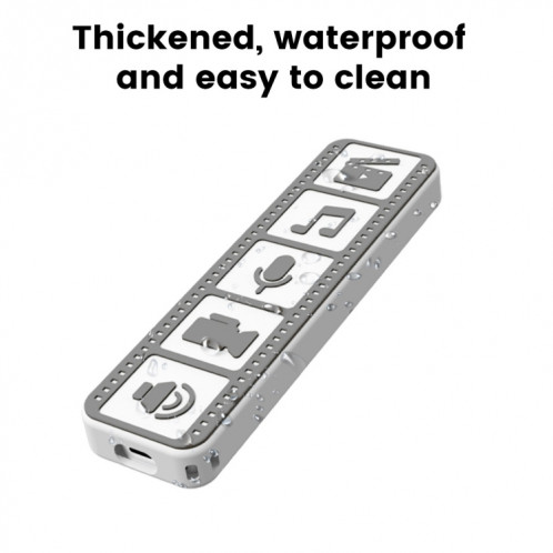 Housse de protection antidérapante étanche pour télécommande en silicone pour Apple TV 4K 2021 (noir) SH401B1834-07