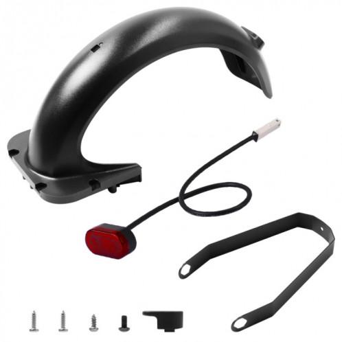 X0255 Planche de poussée arrière pour scooter électrique avec feu arrière pour Ninebot Max G30 (noir) SH001A1329-06
