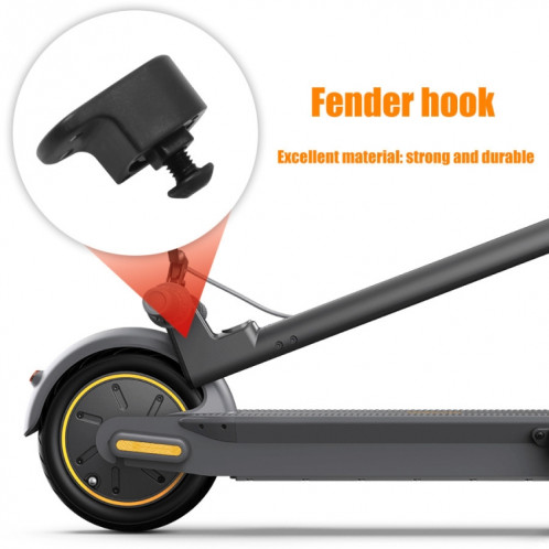 X0255 Planche de poussée arrière pour scooter électrique avec feu arrière pour Ninebot Max G30 (noir) SH001A1329-06
