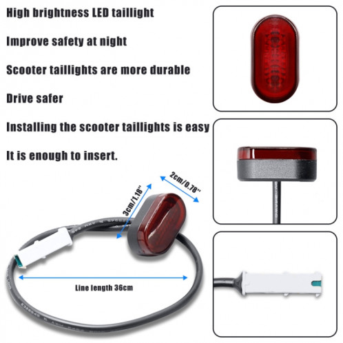X0259 Couverture de support d'amortisseur de garde-boue arrière de scooter électrique pour Xiaomi Mijia M365 (rouge) SH101C438-06