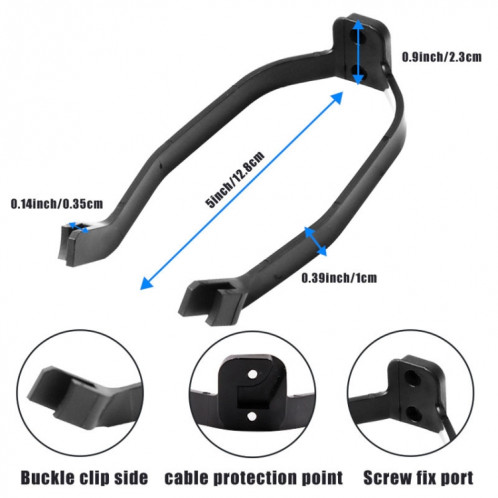 X0259 Couverture de support d'amortisseur de garde-boue arrière de scooter électrique pour Xiaomi Mijia M365 (rouge) SH101C438-06