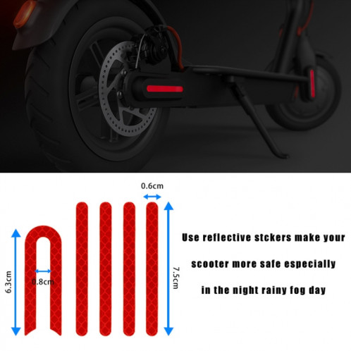 X0259 Couverture de support d'amortisseur de garde-boue arrière de scooter électrique pour Xiaomi Mijia M365 (rouge) SH101C438-06