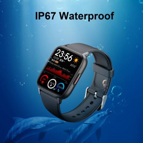 QS16Pro Montre intelligente étanche de surveillance de la santé de 1,69 pouces, prend en charge la détection de la température corporelle, couleur: rose SH28021720-07