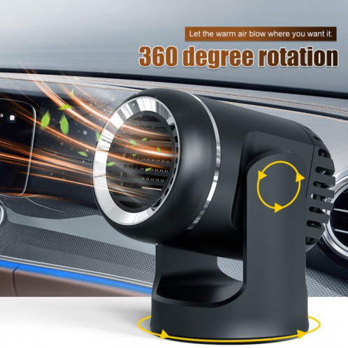 Chauffage et refroidissement de voiture 12 V 130 W Ventilateur de désembuage et de dégivrage en verre à double usage (blanc) SH001B1828-06