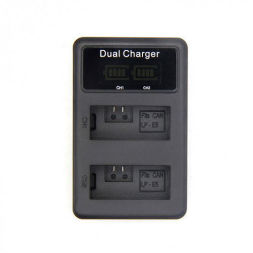Chargeur de batterie pour appareil photo reflex à double charge verticale LCD LP-E5 SH501A1671-05
