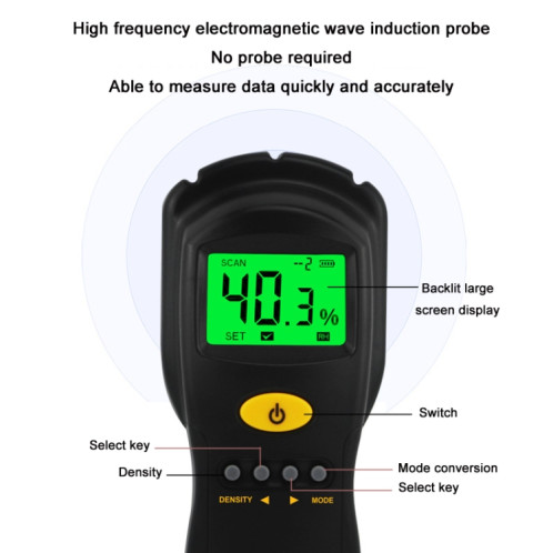 Smart Sensor AS981 Testeur d'humidité du bois haute précision SS8881808-05