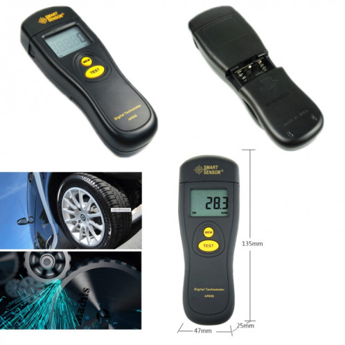 Smart Sensor AR926 Affichage à LED Mètre de détection de vitesse photoélectrique SS8895640-05