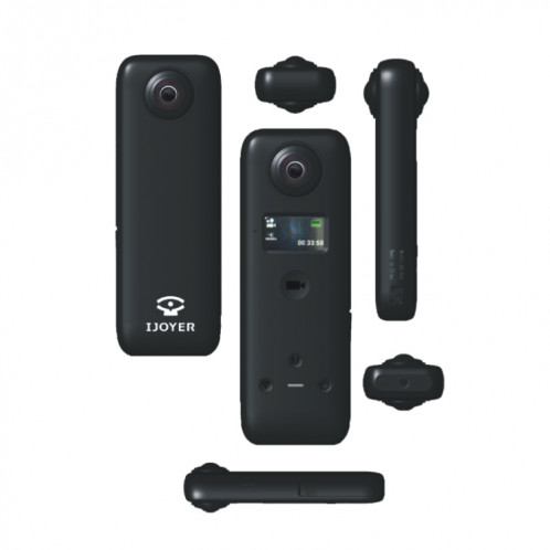 Caméra d'action panoramique IJOYER A3S 4K Cycling Anti-Shake 360 (Noir) SI901A431-06