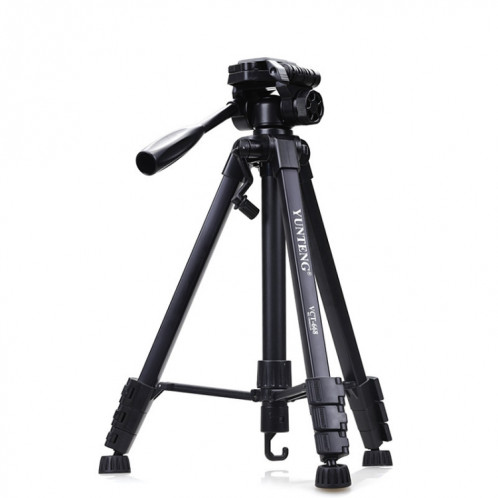 YUNTENG VCT-668RM Trépied pour appareil photo reflex portable Support de diffusion en direct pour téléphone portable (Noir) SY901A395-06