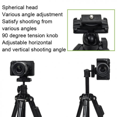 YUNTENG 6109 Caméra Overhead Shot Trépied Support de diffusion en direct pour téléphone portable universel SY8959762-06