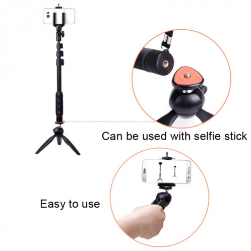 YUNTENG 228 Mini trépied caméra de bureau support en direct cadre de selfie de téléphone portable (noir) SY501A482-06