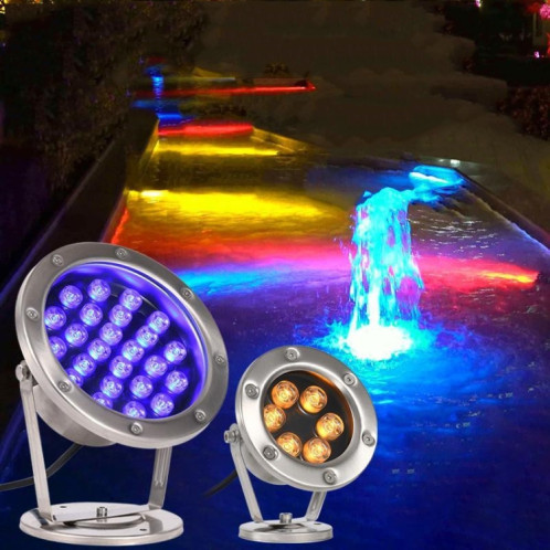 LED lumière sous-marine piscine étang à poissons fontaine étanche paysage lumière 3 W (blanc chaud) SH301A303-07
