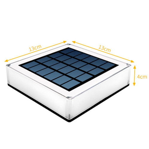TS-S5306 Lampe frontale de colonne solaire extérieure IP68 Lumière de cour de pelouse étanche, Style: Dégradé RVB + Fixation de couleur SH9102862-06