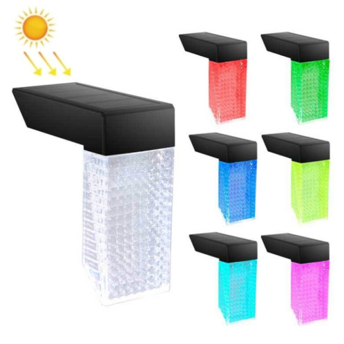 Étapes de couloir de cour étanche extérieure LED lumière solaire (blanc + lumière colorée) SH701A332-06