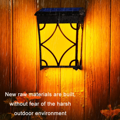 Lumière solaire LED inductive de cour décorative imperméable extérieure (lumière dorée + RVB) SH601A1418-06