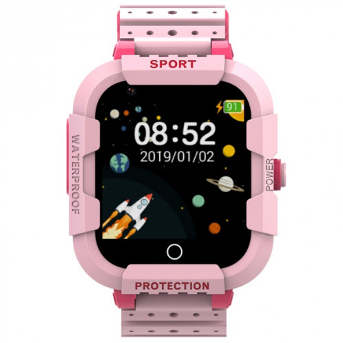 DF75 1,4 pouces 4G GPS Positionnement Enfants Montre d'appel intelligente étanche avec fonction SOS (Rose) SH601A1403-07