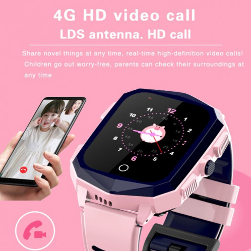 DF73 Montre d'appel pour enfants avec positionnement GPS 1,4 pouces 4G avec fonction SOS (bleu) SH801B1927-07