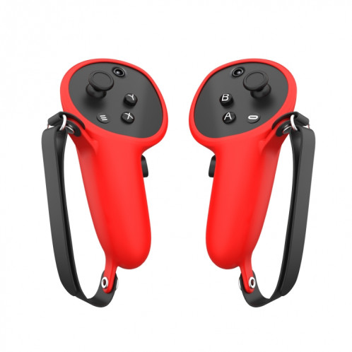 Pour Meta Quest Pro 1 paire poignée couvercle de boitier en silicone accessoires VR (rouge) SH701C1420-06