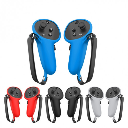 Pour Meta Quest Pro 1 paire poignée couvercle de boitier en silicone accessoires VR (rouge) SH701C1420-06