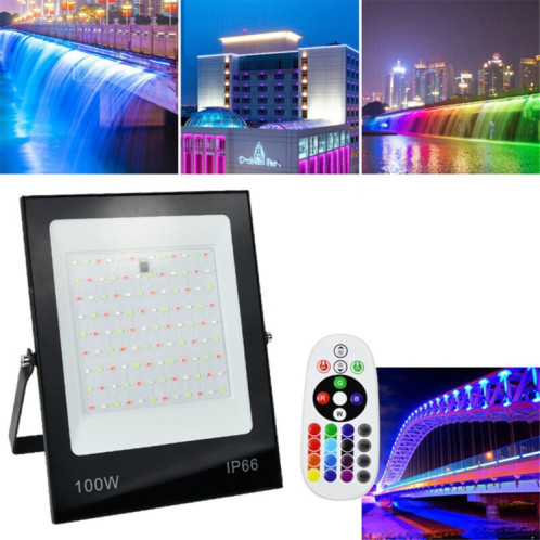 Projecteur LED changeant RVB coloré 50W avec télécommande SH99021473-06