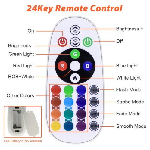 Projecteur LED changeant RVB coloré 50W avec télécommande SH99021473-06